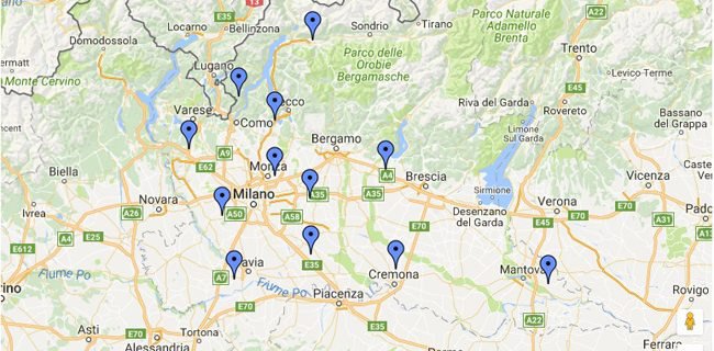 distributori metano in Lombardia