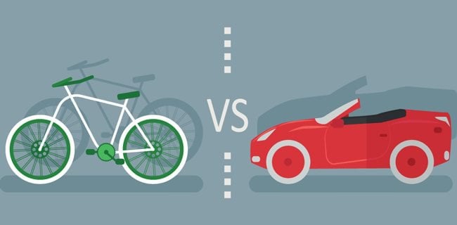 Auto vs bici