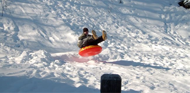 Gennaio in Lombardia snow tubing